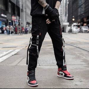 TUNNEL BASE Snaps Cargo Black Pants Size 2XL